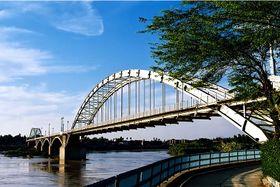 White bridge.