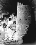 Round tower, Cliff Palace. Photo by Ansel Adams, 1941