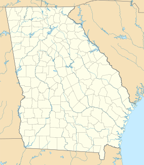 Map showing the location of Jekyll Island