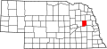 State map highlighting Colfax County