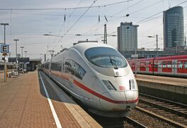 ICE 3 on the Dortmund Hauptbahnhof
