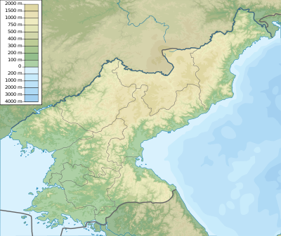 Location map North Korea