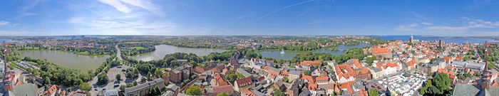 aerial view of Stralsund