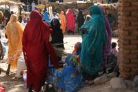 امرأة سودانية في دارفور.