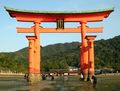 The torii at low tide