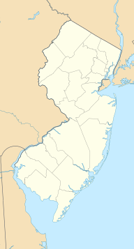 Location of Woodcliff Lake Reservoir in New Jersey, USA.