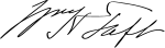 وليام هاورد تافت's signature
