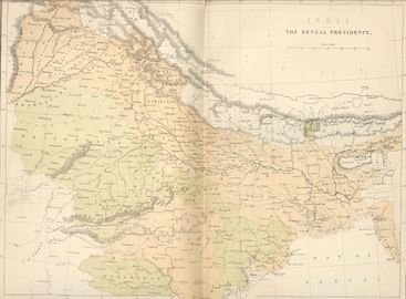Northern part of Bengal Presidency, 1858