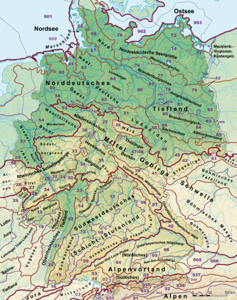 ملف:Naturraeumliche Grossregionen Deutschlands plus.png