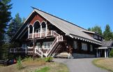 Restaurant Kägöne in style of a Border-Karelian house, Parikkala