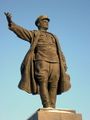 The monument to Sergey Kirov on Kirov Square of Saint Petersburg