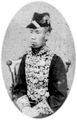 الامبراطور مـِيْ‌جي بملابس غربية، 1872.