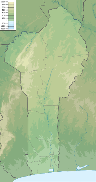 ملف:Benin physical map.svg