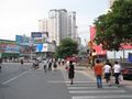 A city street.