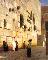 حائط سليمان بالقدس، زيت على كانڤاس