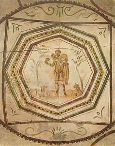 Christ as the Good Shepherd, Catacomb of Petrus and Marcellinus, 3rd century A.D.