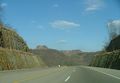 US Highway 23 cuts through the rugged Cumberland Plateau near Pikeville.