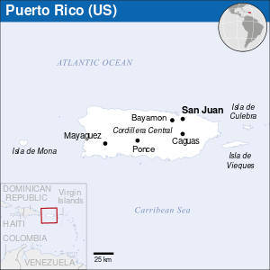 Location of پورتو ريكو Puerto Rico