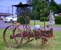 An early gasoline-powered tractor