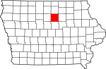 State map highlighting Franklin County