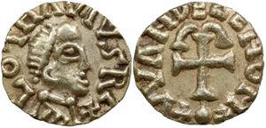 Tiers de sou de Clotaire III frappé à Paris.jpeg