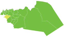 موقع ناحية مركز القصير في محافظة حمص