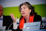 Ulrike Lunacek, ex vice-president of the European Parliament and Michaele Schreyer, only green European Commission cabinet member so far