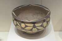 Painted pottery basin; 5000-3000 BC; National Museum of China