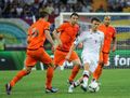Players from the Dutch national football team vs. Denmark, Euro 2012