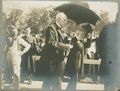 1906 - White and Goldwin Smith at the opening of Goldwin Smith Hall. A statue of White would later sit in front of the building.