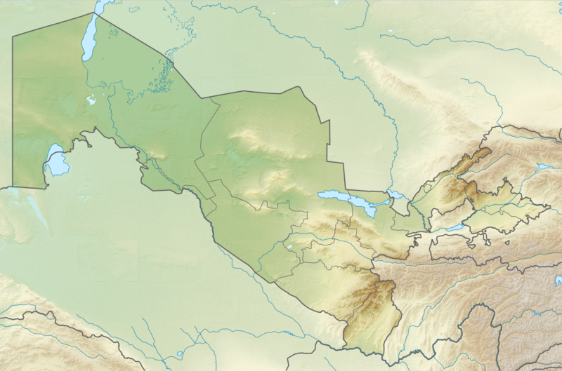ملف:Relief Map of Uzbekistan.png