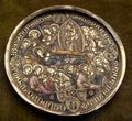 Medallion of the Death of the Virgin, with basse-taille enamel
