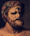 Johann Heinrich Wilhelm Tischbein's 1802 head and shoulders portrait of the giant (Landesmuseum Oldenburg).