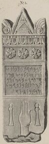 CIS I 199 in Falbe’s 1933 Recherches sur l'emplacement de Carthage - find from Carthage (cropped).jpg