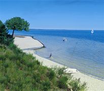 البحيرة الرئيسية Biscarrosse (Landes)