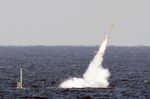 RAF Eurofighter Typhoon and U.S. Navy cruise missile submarine USS Florida