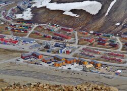 Parts of inner town, seen from Plateau Mountain