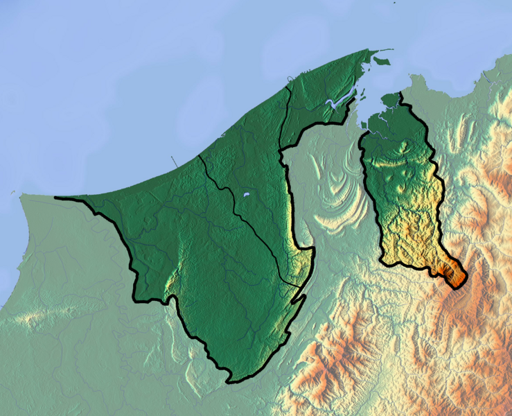 ملف:Brunei location map Topographic.png