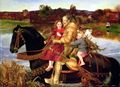 14) - Sir Isumbras at the Ford (1857)Lady Lever Art Gallery