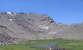 Mulhacén in summer, from the Laguna Hondera