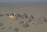 The Meroe pyramids. N6, the tomb of Amanishakheto, is highlighted