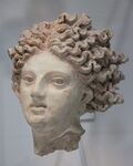 Head of Leucothea, with expansive hair