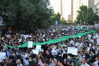 المحتجون على نتائج الانتخابات الإيرانية 2009 في شوارع طهران