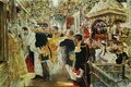 Portrait by Valentin Serov of the anointing of Tsar Nicholas II and the Empress Alexandra Fyodorovna at their coronation (1897)