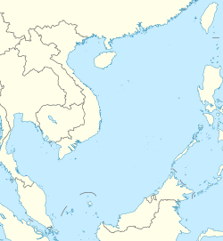 Location of Fiery Cross Reef