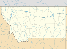 Map showing the location of Lake Missoula