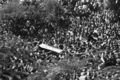 Drawn on a gun carriage the flag-covered coffin of President Abdel Gamal Nasser passes through dense crowds in Cairo, Egypt on Oct. 1, 1970. (AP Photo/Dennis Lee Royle)