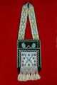 Ojibwa bag with decorative beadwork; this particular bag was probably made for a child