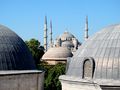 المسجد كما يرى من أعلى شرفة من آيا صوفيا