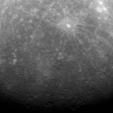 The first ever photograph from Mercury orbit, taken by MESSENGER, March 29, 2011.